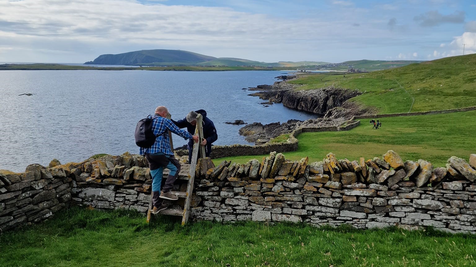 Onsdag 5. august: Sumburgh Head, Jarlshof og heimreise