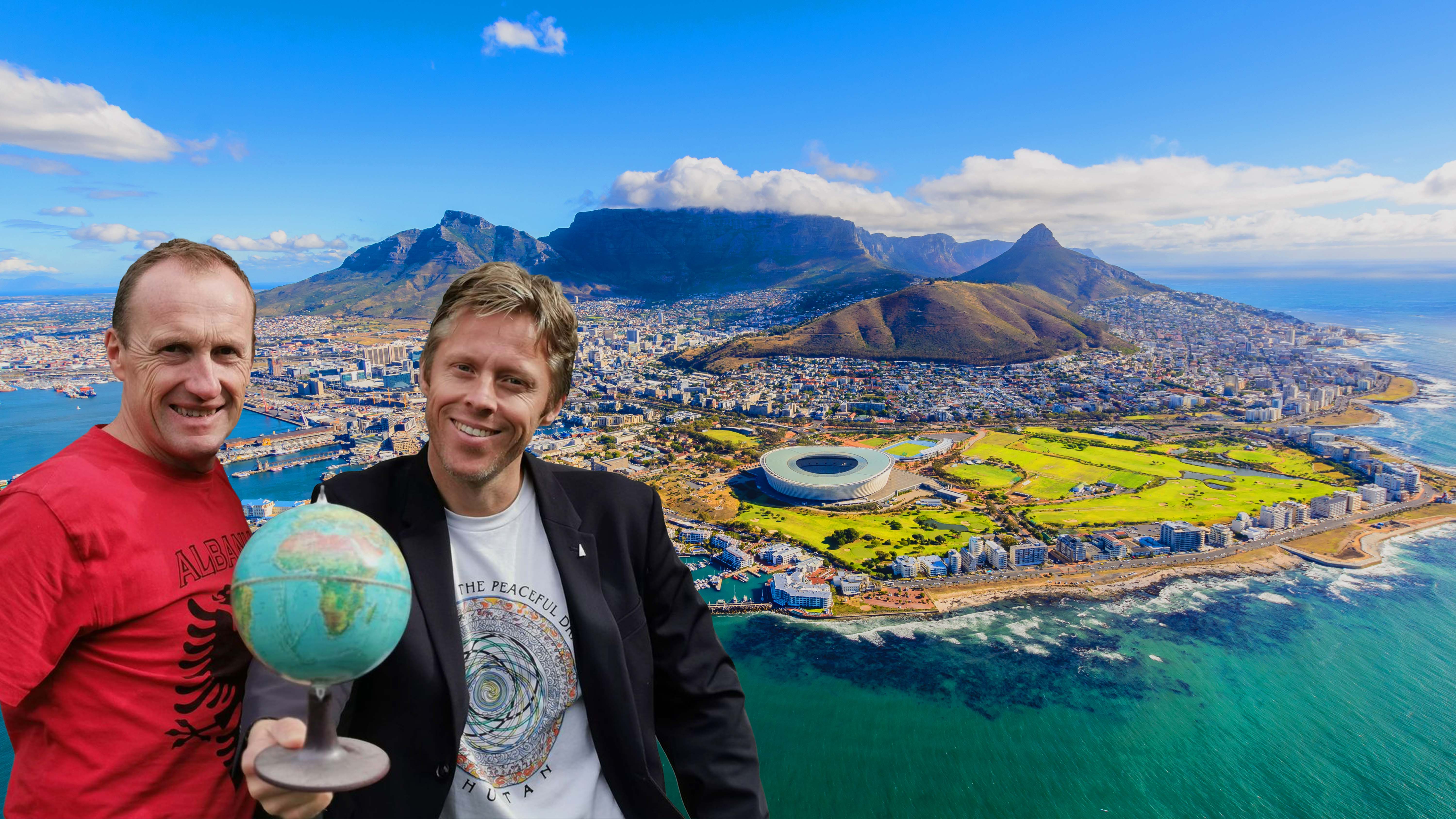 Fr� kyst til kyst i det s�rlege Afrika med Globusrulett